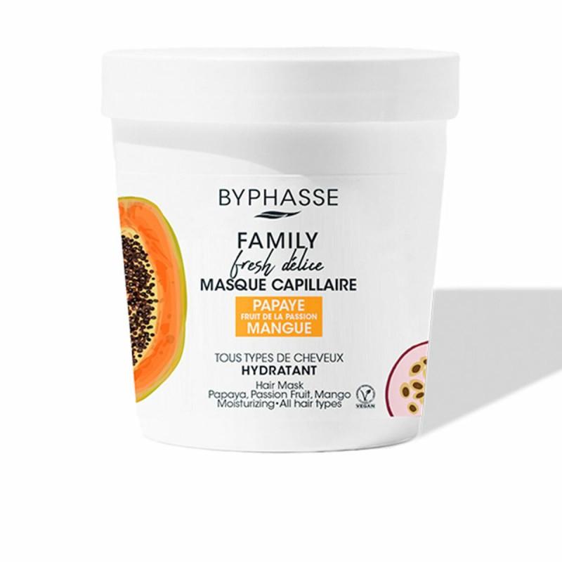 Mascarilla Hidratante Byphasse Family Fresh Delice Papaya Fruta de la Pasión 250 ml