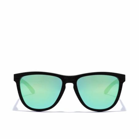 Gafas de sol polarizadas Hawkers One Raw Carbon Fiber Negro Verde Esmeralda (Ø 55,7 mm)