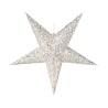 Estrella de Navidad Transparente Blanco/Marrón 60 cm