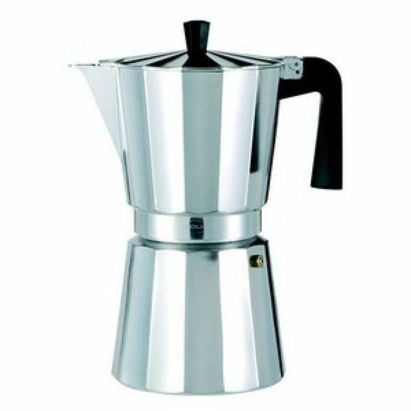 Cafetera Italiana Valira VITRO 9T Plateado Aluminio 9 Tazas