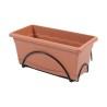 Jardinera con Plato Plastiken Terracota Polipropileno 60 x 24 cm