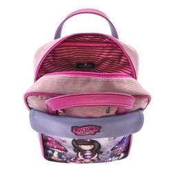 Mochila Gorjuss Cheshire cat Rosa Morado (27 x 10 x 37 cm)