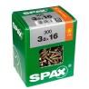 Caja de tornillos SPAX Yellox Madera Cabeza plana 75 Piezas (5 x 50 mm)