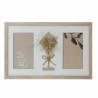 Marco de Fotos DKD Home Decor 39 x 1,2 x 22 cm Cristal Natural Blanco Shabby Chic