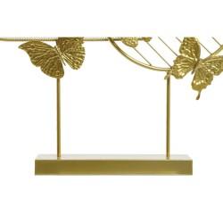 Figura Decorativa DKD Home Decor Dorado Metal Mariposas (63 x 9 x 58,4 cm)