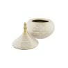 Tibor DKD Home Decor Blanco Dorado Porcelana Oriental Cromado 18 x 18 x 22 cm