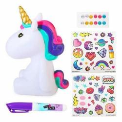 Unicornio Luminoso DIY Unicorn Canal Toys OFG 106 Blanco Aluminio Plástico