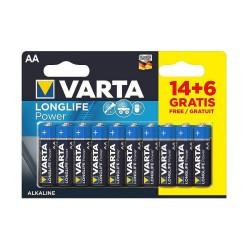 Pilas Varta Longlife Power (20 Piezas)