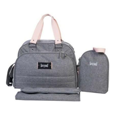 Bolso Cambiador de Pañales Baby on Board URBAN Sweet Gris Rosa