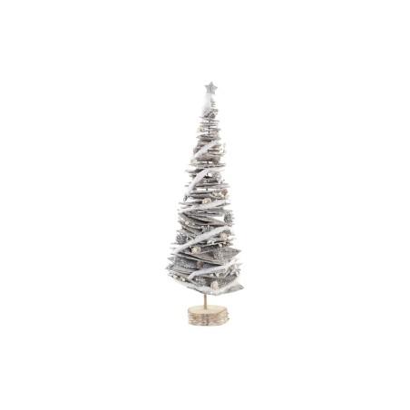 Árbol de Navidad DKD Home Decor Natural Abedul Nevado 34 x 34 x 102 cm