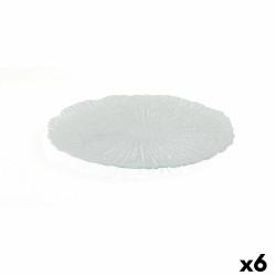 Plato Llano Quid Mar De Viento Transparente Vidrio Ø 28 cm (6 Unidades) (Pack 6x)