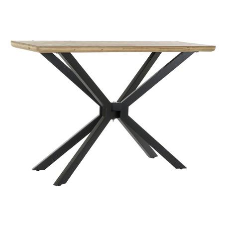 Mesa auxiliar DKD Home Decor Marrón Negro Natural Metal Abeto 120 x 40 x 80 cm