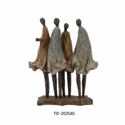 Figura Decorativa DKD Home Decor Africana Resina Multicolor (33,5 x 14,5 x 41 cm)