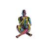 Figura Decorativa DKD Home Decor 25,5 x 14 x 21,5 cm Negro Multicolor (2 Unidades)