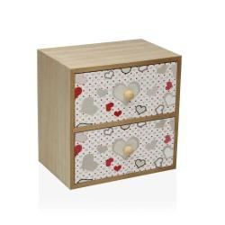 Caja-Joyero Versa Corazones (12 x 16 x 16 cm)