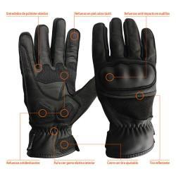 Guantes de Moto JUBA Negro 7