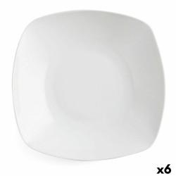 Plato Hondo Quid Novo Vinci Cerámica Blanco (20,5 cm) (Pack 6x)