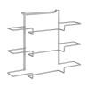 Colgador para Puertas Metaltex Galileo Metal 36 x 9 x 30 cm Triple Portarrollos