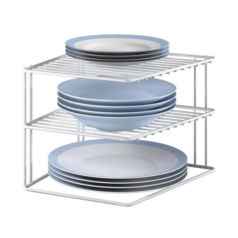 Organizador para Armario de Cocina Metaltex Silos 3 Estantes Metal (25 x 25 x 19 cm)