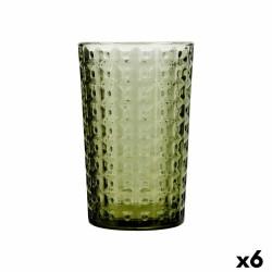 Vaso La Bouchée Alma Verde Vidrio (350 ml) (Pack 6x)