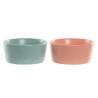 Set de Aperitivo DKD Home Decor 20 x 10,5 x 14 cm Porcelana Multicolor 3 Piezas