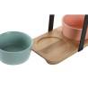 Set de Aperitivo DKD Home Decor 20 x 10,5 x 14 cm Porcelana Multicolor 3 Piezas