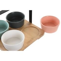 Set de Aperitivo DKD Home Decor 20 x 20 x 14 cm Porcelana Multicolor