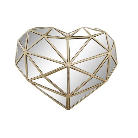 Figura Decorativa DKD Home Decor 26 x 5 x 21 cm Corazón Dorado