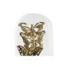 Figura Decorativa DKD Home Decor Cristal Negro Dorado Metal Mariposas (18,5 x 18,5 x 32,5 cm)