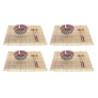 Set de Sushi DKD Home Decor 14,5 x 14,5 x 31 cm Multicolor Mandala Gres Oriental (16 Piezas)