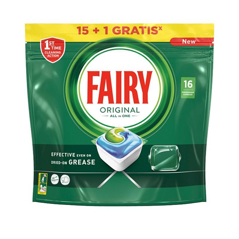 Pastillas para Lavavajillas Fairy Original 16 Cápsulas