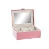 Caja-Joyero DKD Home Decor 23 x 17 x 10 cm Rosa Poliuretano Madera MDF