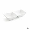 Bandeja de Aperitivos Quid Select Cerámica Blanco 15 x 7 cm (12 Unidades) (Pack 12x)