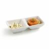 Bandeja de Aperitivos Quid Select Cerámica Blanco 15 x 7 cm (12 Unidades) (Pack 12x)