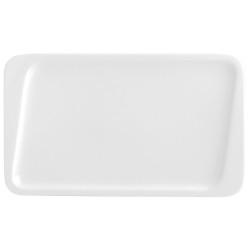 Plato de Postre Quid Chef Cerámica Blanco 25 x 15 cm (6 Unidades) (Pack 6x)