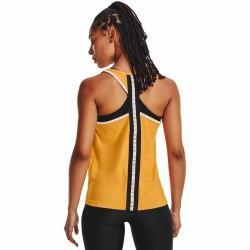 Camiseta de Tirantes Mujer Under Armour Knockout Mostaza