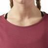 Camiseta de Manga Corta Mujer Reebok Work Mesh Rojo Oscuro