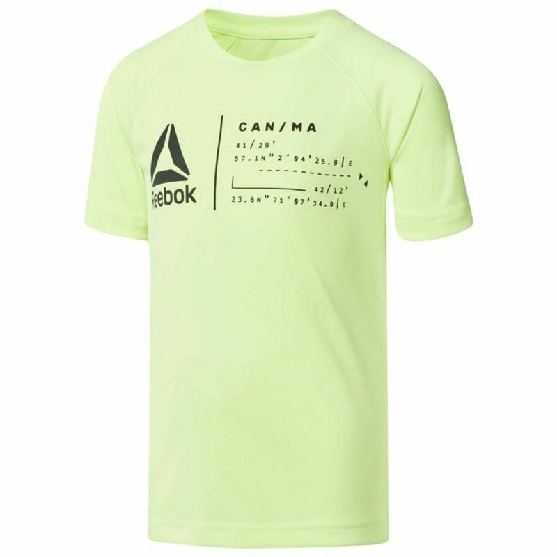 Camiseta de Manga Corta Hombre Reebok Sportswear B Wor Verde limón