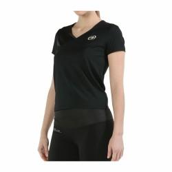 Camiseta de Manga Corta Mujer Bullpadel Pital Negro