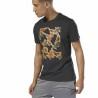 Camiseta de Manga Corta Hombre Reebok Sportswear Training Camuflaje Negro