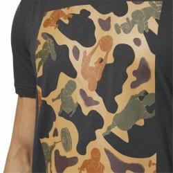 Camiseta de Manga Corta Hombre Reebok Sportswear Training Camuflaje Negro