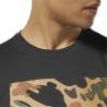 Camiseta de Manga Corta Hombre Reebok Sportswear Training Camuflaje Negro