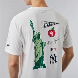 Camiseta de Manga Corta Hombre New Era New York Yankees MLB City Graphic Oversized