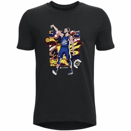 Camiseta de Manga Corta Infantil Under Armour Curry Negro