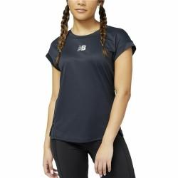 Camiseta de Manga Corta Mujer New Balance Impact AT N-Vent Negro