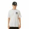 Camiseta de Manga Corta Hombre New Era Blanco