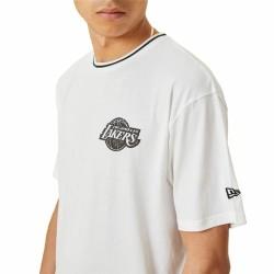 Camiseta de Manga Corta Hombre New Era Lakers Blanco