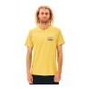 Camiseta de Manga Corta Hombre Rip Curl Amarillo Hombre