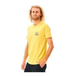 Camiseta de Manga Corta Hombre Rip Curl Amarillo Hombre