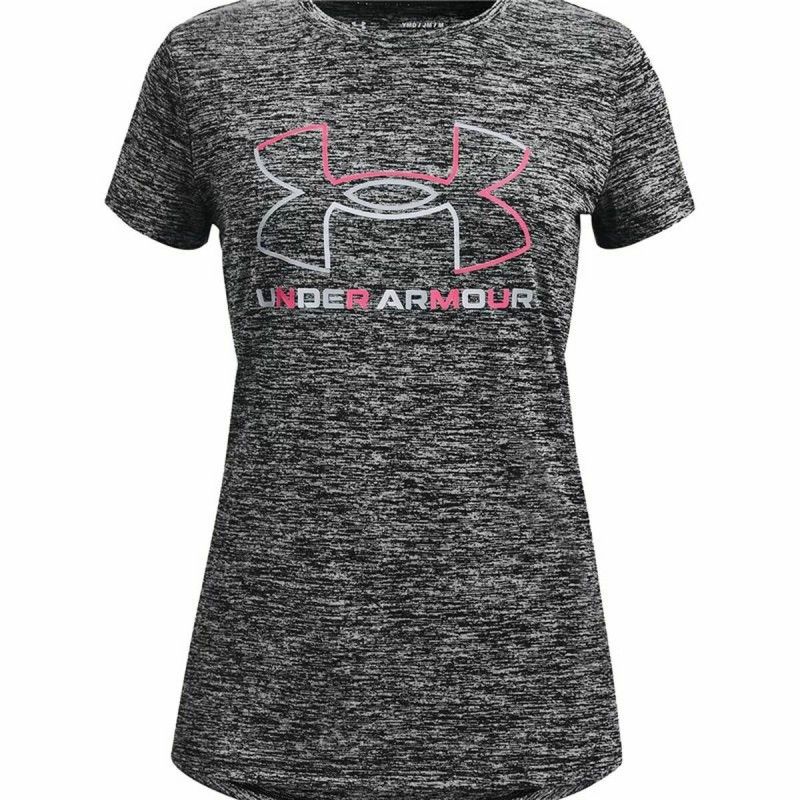 Camiseta de Manga Corta Infantil Under Armour Gris oscuro